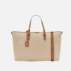 SAINT LAURENT Desert Dust/Brick Travel Bag